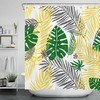 Colorful Palm Leaf Botanical Shower Curtain 