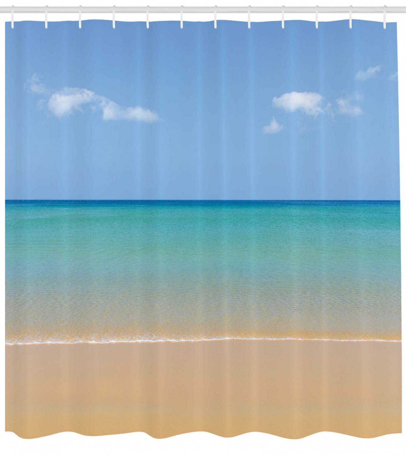 Colorful Palm Leaf Shower Curtain For Tropical Bathroom Charm - Image 3