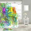 Colorful Parrot Tropical Shower Curtain 