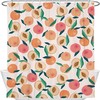 Colorful Peachy Fruits Print Shower Curtain For Bathroom Decor