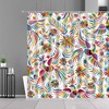 Colorful Peacock Feather Shower Curtain For Bathroom Decor