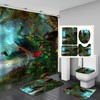 Colorful Peacock Shower Curtain For Bathtub Bathroom Shower
