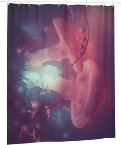 Colorful Psychedelic Trippy Mushroom Shower Curtain with 3D Print