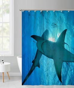 Colorful Sea Animals Shower Curtain - Underwater Creature Bathroom Decor