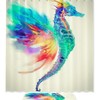 Colorful Seahorse Print Waterproof Shower Curtain For A Statement-Making Bathroom