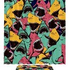 Colorful Shark Print Bathroom Tub Set With Waterproof Fabric Shower Curtain