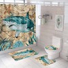 Colorful Shark Print Shower Curtain for Your Bathroom