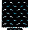 Colorful Sharks Print Waterproof Shower Curtain For Bathroom Decor