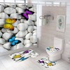 Colorful Shower Curtain Sets With Butterfly Designs- Great For Vibrant Bathroom Decor