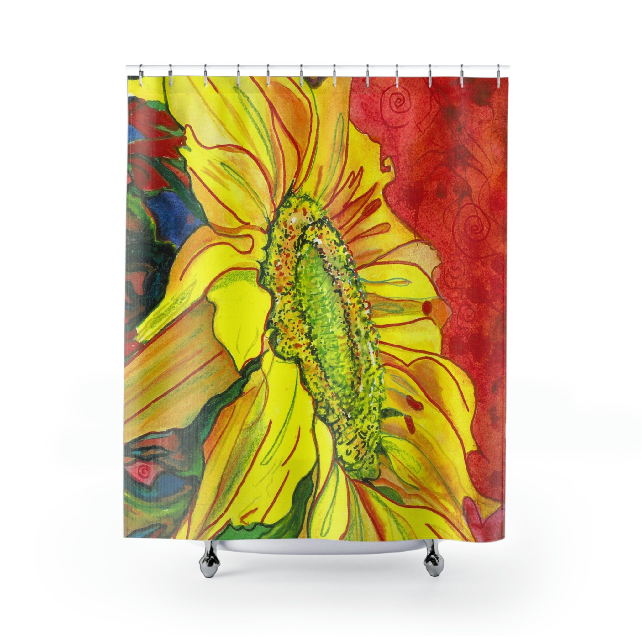 Colorful Shower Curtain for Vibrant Bathroom Decor, 72x72 - Shower Curtain Ideas
