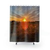 Colorful Stripe Pattern Shower Curtain, Vibrant Bathroom Decor