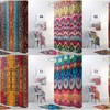 Colorful Striped Bohemian Shower Curtain For Vibrant Boho Bathroom Decor