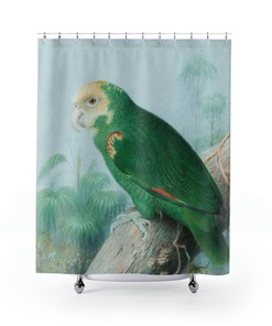 Colorful Summer Bird Travel Shower Curtain for a Unique Bath