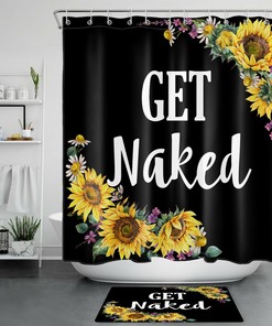 Colorful Sunflower Print Shower Curtain For Cheerful Vibes