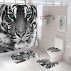 Colorful Tiger Shower Curtain to Add Pop of Color to Your Bathroom