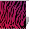 Colorful Tiger Stripes Fabric Shower Curtain for Bathroom