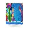Colorful Trippy Mushroom Print Shower Curtain for a unique and vibrant bathroom decor