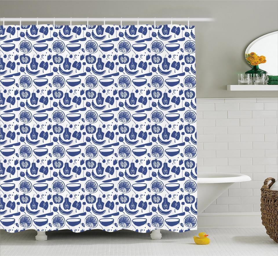 Colorful Tropical Shower Curtain Fabric For A Refreshing Bathroom Decor
