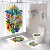 Colorful Turtle Shower Curtain For Bathroom Decor