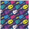 Colorful Ukulele Print Shower Curtain For Unique Bathroom Decor Ideas