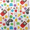 Colorful Video Game Shower Curtain For Home Decor, Flat Design, Waterproof