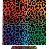 Colorful Water Resistant Leopard Pattern Print Shower Curtain For Durable Bathroom Decor
