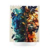 Colorful Wildcat Shower Curtain - Bold and Eye-Catching Shower Curtain for Cat Lovers 