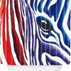 Colorful Zebra Shower Curtain By Madart - Brighten Up Your Bathroom With This Playful Design