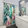 Colorful and Refreshing Shower Curtain with Watercolor Design for Your Bathroom