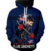 Columbus Blue Jackets 3D Cartoon Graphic Zip Hoodie - Gifts For Fans With All Over Print Zip Up Hoodies Men 