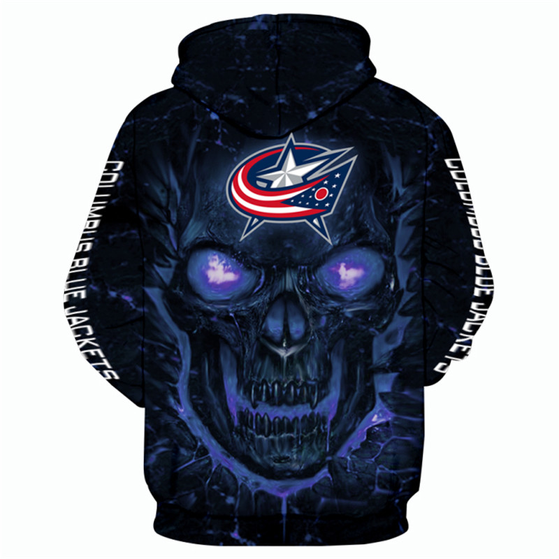 Columbus Blue Jackets 3D Cute Design Pullover - Nhl Hoodie With 3D Hoodies With Zippers