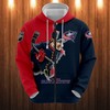 Columbus Blue Jackets 3D Zip Hoodie - Gifts For Fans With All Over Print Hoodies For Women 