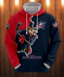Columbus Blue Jackets 3D Zip Hoodie - Gifts For Fans With All Over Print Hoodies For Women 