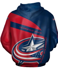 Columbus Blue Jackets Mascot 3D Hoodie - Printed Hoodies With 3D Print Hoodie Full Size