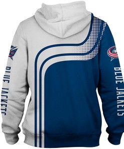Columbus Blue Jackets Thunder 3D Pullover - Nhl Hoodie With Custom 3D Hoodies