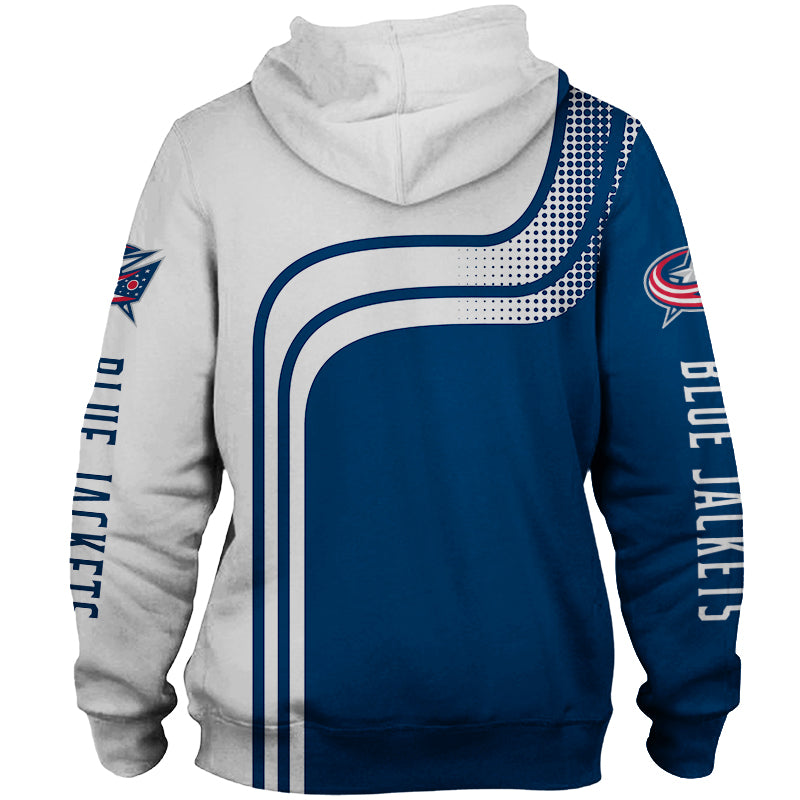 Columbus Blue Jackets Thunder 3D Pullover - Nhl Hoodie With Custom 3D Hoodies