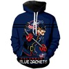 Columbus Blue Jackets Ultra Death 3D Graphic Hoodie - Halloween Gifts For Men With Gifts For Father'S Day 