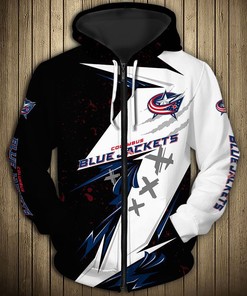 Columbus Blue Jackets Ultra-Cool 3D Long Sleeve - Gifts For Fans With 3D Graphic Hoodies