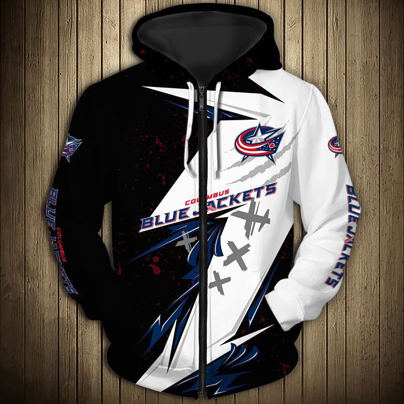 Columbus Blue Jackets Ultra-Cool 3D Long Sleeve - Gifts For Fans With 3D Graphic Hoodies