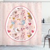 Coming Of The Spring Easter Print Shower Curtain For Bathroom Decor