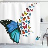 Concept Art Monarch Butterfly Print Shower Curtain - Ideal For Modern And Quirky Bathroom Decor