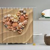 Conch Shell Shower Curtain, Custom Fabric Bathroom Decor For Nature And Beach Lovers