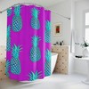 Contemporary Botanical Fruit Pineapple Shower Curtain 