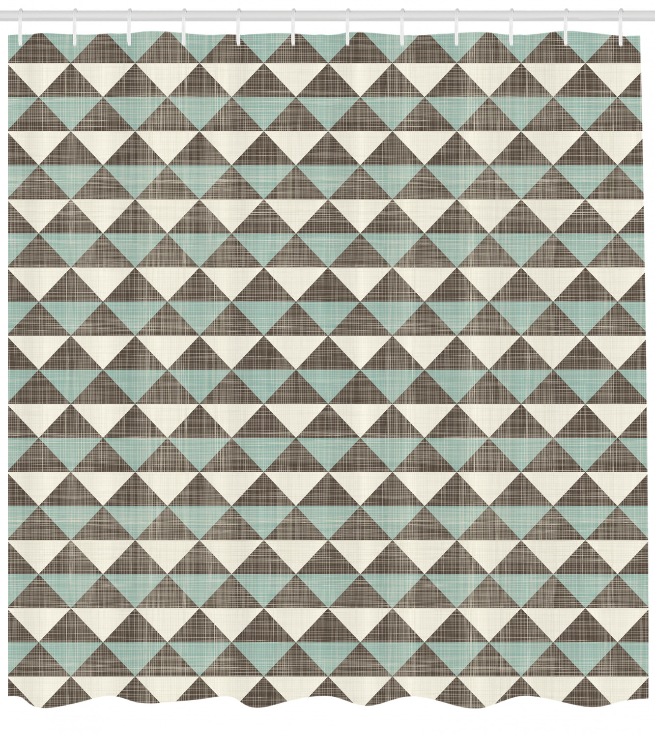 Contemporary Geometric Shower Curtain with Unique Print
