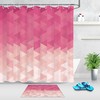 Contemporary Stripes Geometric Pattern Shower Curtain for a Modern Bathroom