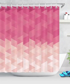 Contemporary Stripes Geometric Pattern Shower Curtain for a Modern Bathroom