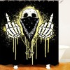Cool 3D Skull Pattern Waterproof Bath Shower Curtain For Your Bathroom