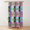 Cool Clean Pop Art Grid Shower Curtain for Modern Bathroom - Shower Curtain Ideas