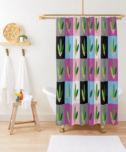 Cool Clean Pop Art Grid Shower Curtain for Modern Bathroom - Shower Curtain Ideas
