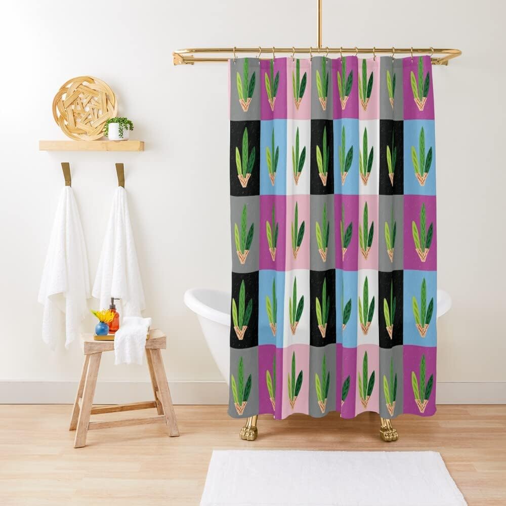 Cool Clean Pop Art Grid Shower Curtain for Modern Bathroom - Shower Curtain Ideas